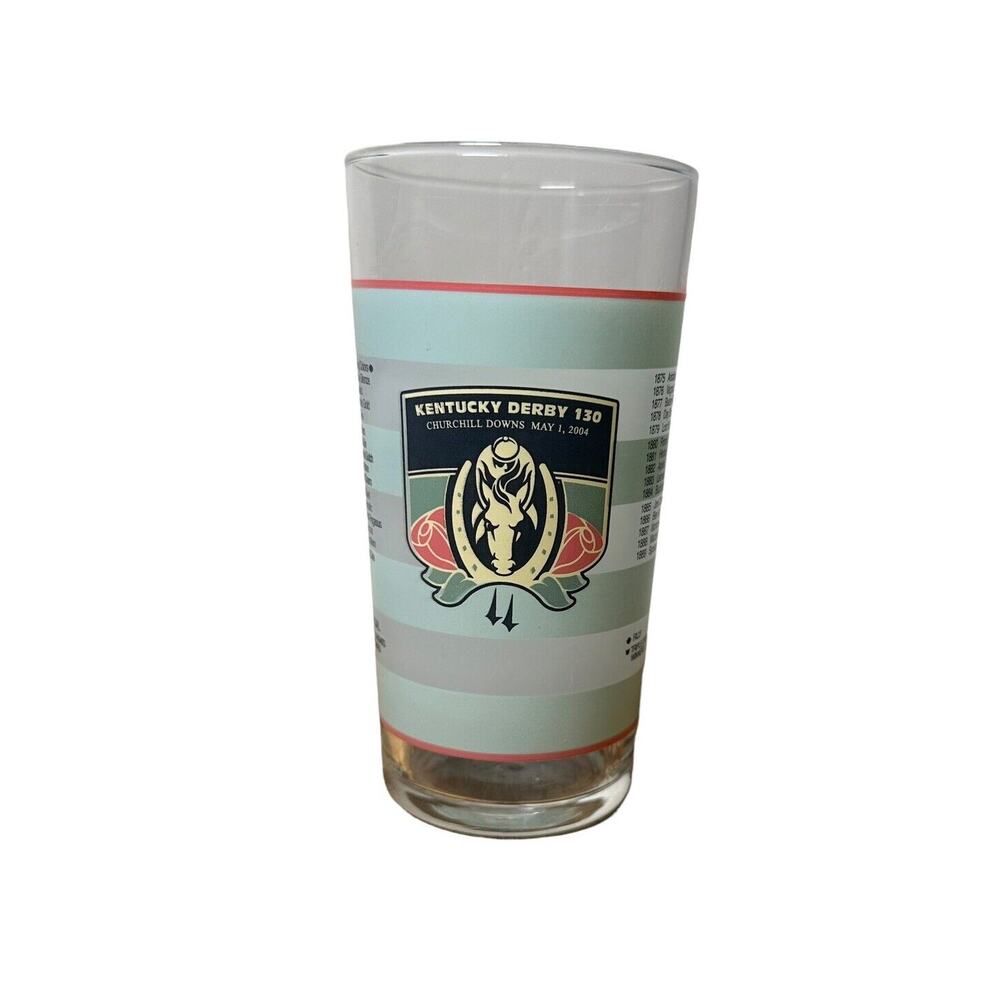 2004 Kentucky Derby Official 130th Churchill Downs Mint Julep Souvenir Glass
